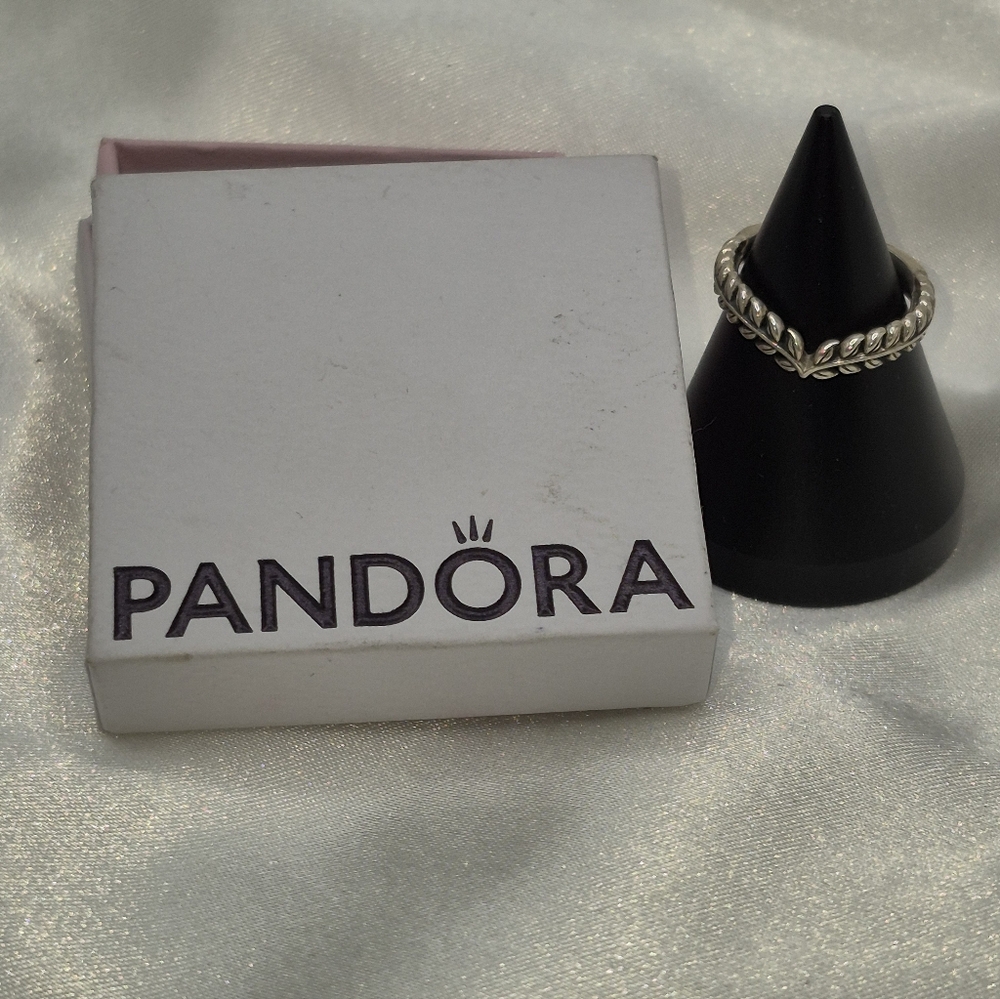 Pandora Ale Sterling Silver Wheat Grains Ring! Size 5. P11 Ale 925 50 - Picture 2 of 6